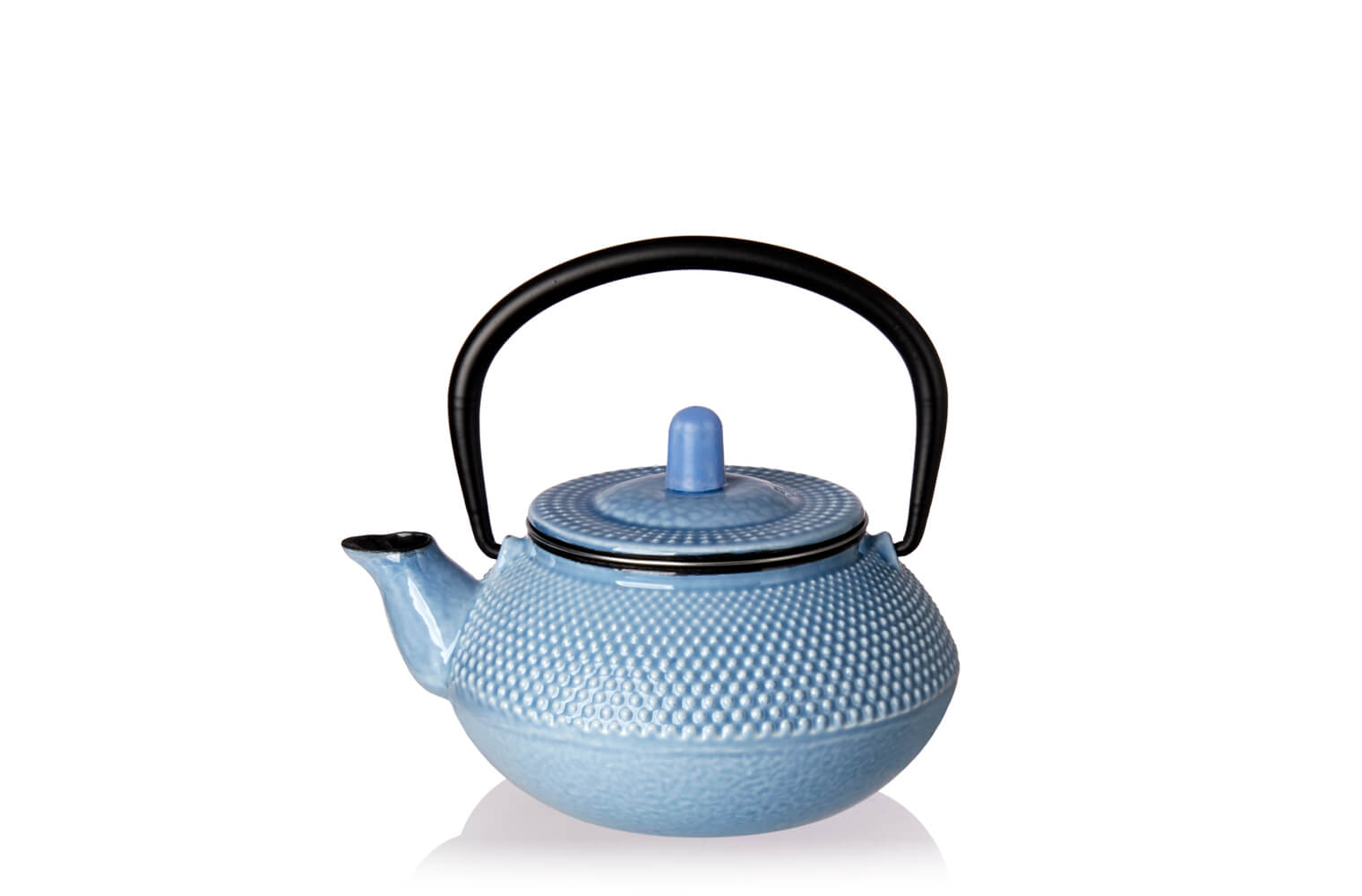 Cast Iron Wave Teapot with Fiber Wrapped Handle - World Market